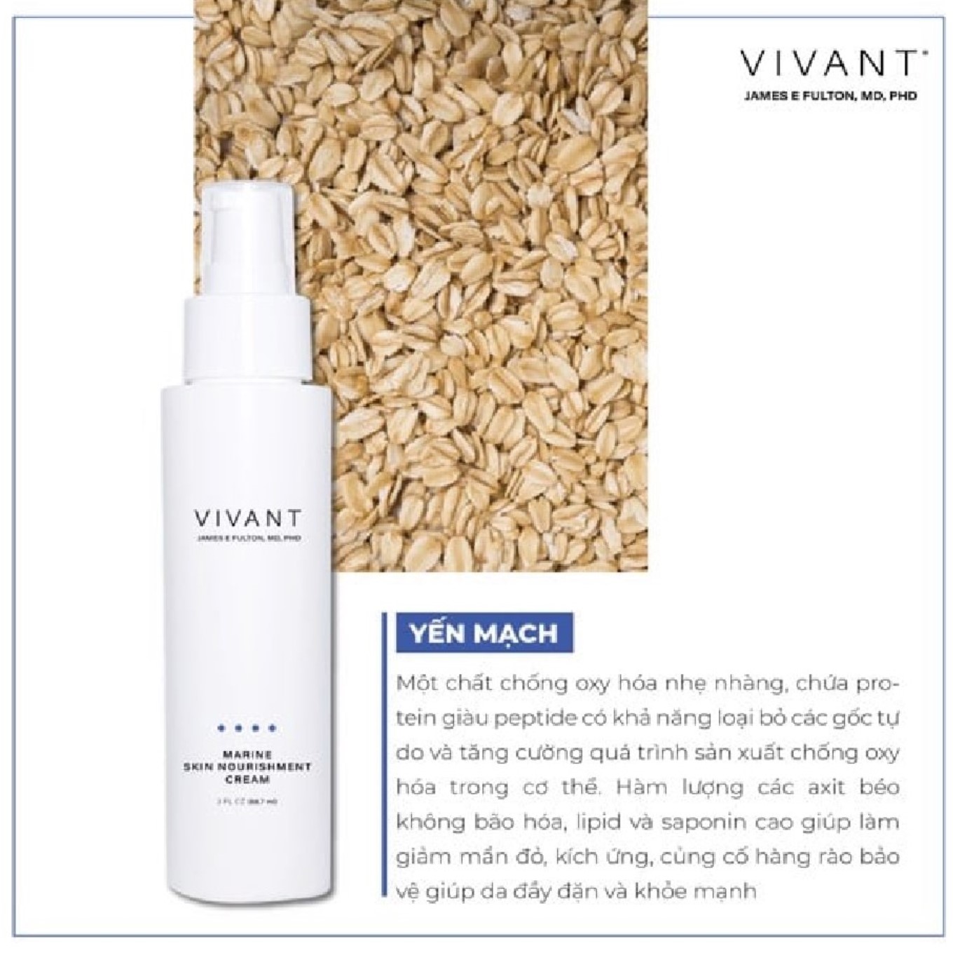 Kem dưỡng Vivant Marine Skin Nourishment Cream 