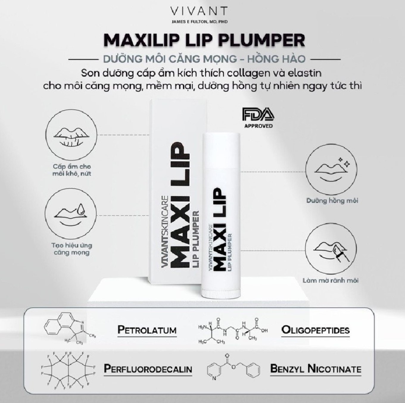 Son duỡng môi Vivant Maxi Lip 